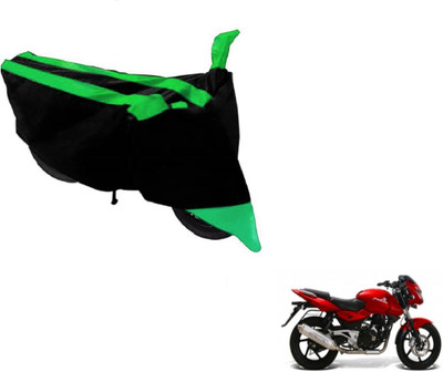 Amanzo Two Wheeler Cover for Bajaj(Pulsar, Black, Green)