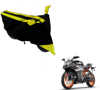 Flipkart SmartBuy Two Wheeler Cover for KTM(RC 390, Black, Yellow)