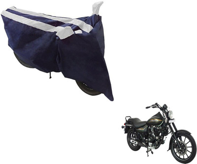 Auto Hub Two Wheeler Cover for Bajaj(Avenger 220 Street, Black, Silver)