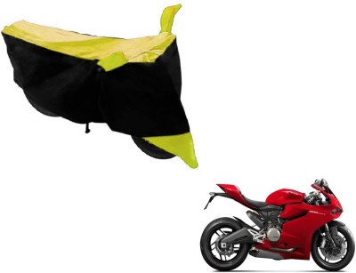 Flipkart SmartBuy Two Wheeler Cover for Ducati(899 Panigale, Black, Yellow)