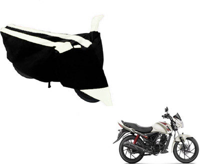 NIKS Two Wheeler Cover for Suzuki(Sling Shot Plus, Black, White)
