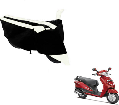 MOCKHE Two Wheeler Cover for Hero(Duet, Black, White)