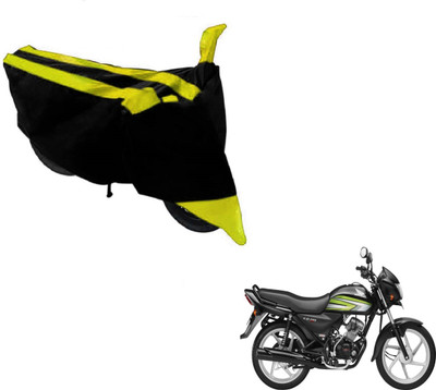 MOCKHE Two Wheeler Cover for Honda(CD 110 Dream, Black, Yellow)