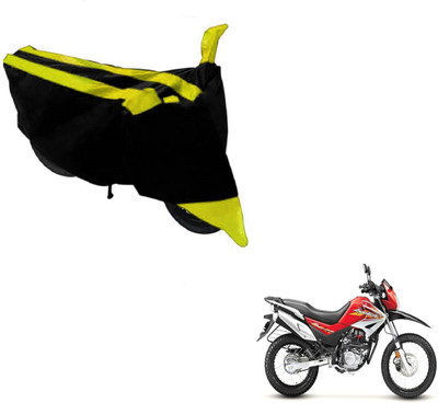 MOCKHE Two Wheeler Cover for Hero(Impulse, Black, Yellow)
