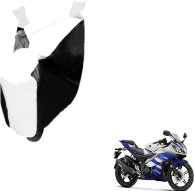 NIKS Two Wheeler Cover for Yamaha(YZF, Black, White)