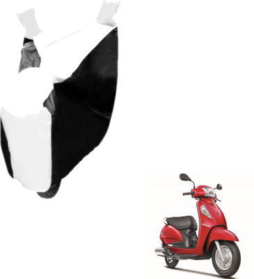 Auto Hub Two Wheeler Cover for Suzuki(Access SE, Black, White)