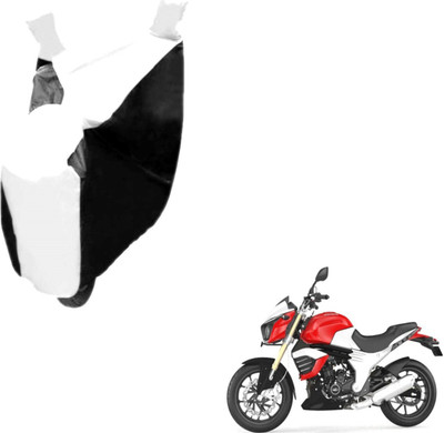 Auto Hub Two Wheeler Cover for Mahindra(Mojo, Black, White)