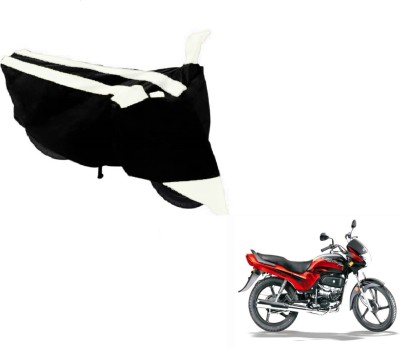 Flipkart SmartBuy Two Wheeler Cover for Hero(Passion Plus, Black, White)