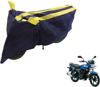 Auto Hub Two Wheeler Cover for Bajaj(Platina, Black, Yellow)