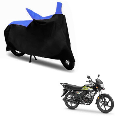 InayaAutoMotive Two Wheeler Cover for Honda(CD 110 Dream, Black, Blue)