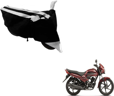Flipkart SmartBuy Two Wheeler Cover for Honda(Dream Yuga, Black, Silver)