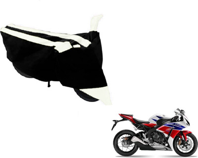 MOCKHE Two Wheeler Cover for Honda(CBR 1000RR, Black, White)