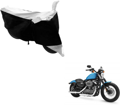 Flipkart SmartBuy Two Wheeler Cover for Harley Davidson(XL 1200, Black, White)