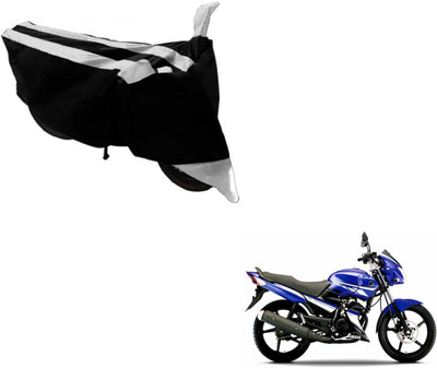 NIKS Two Wheeler Cover for Yamaha(Gladiator, Black, Silver)