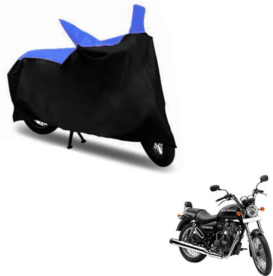 InayaAutoMotive Two Wheeler Cover for Royal Enfield(Thunderbird 500, Black, Blue)