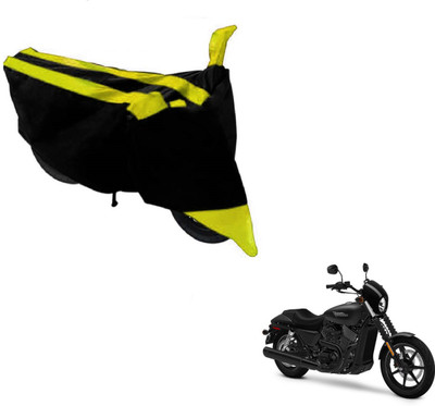 Amanzo Two Wheeler Cover for Harley Davidson(Black, Yellow)
