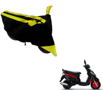 MOCKHE Two Wheeler Cover for Mahindra(Rodeo, Black, Yellow)