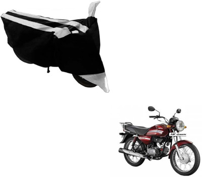 Flipkart SmartBuy Two Wheeler Cover for Hero(HF Dawn, Black, Silver)