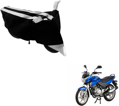 Flipkart SmartBuy Two Wheeler Cover for Bajaj(Discover 150 s, Black, Silver)