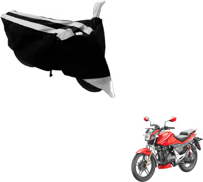 MOCKHE Two Wheeler Cover for Hero(Sport, Black, Silver)