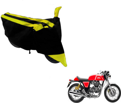 MOCKHE Two Wheeler Cover for Royal Enfield(Continental GT, Black, Yellow)