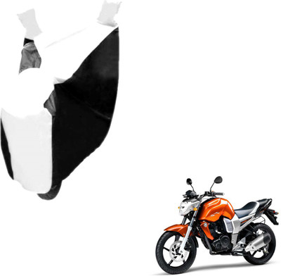 MOCKHE Two Wheeler Cover for Yamaha(FZ16, Black, White)