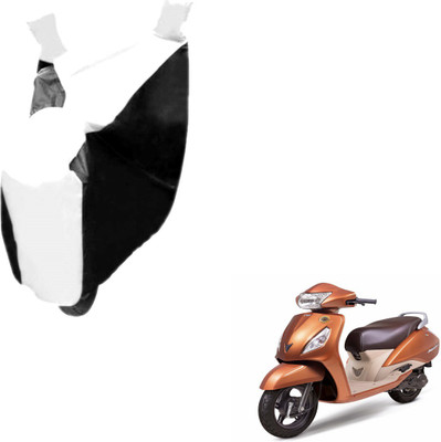 Auto Hub Two Wheeler Cover for TVS(Jupiter, Black, White)