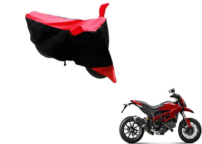 MOCKHE Two Wheeler Cover for Ducati(Hypermotard, Black, Red)