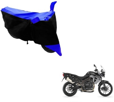 Flipkart SmartBuy Two Wheeler Cover for Triumph(Tiger 800 XR, Black, Blue)