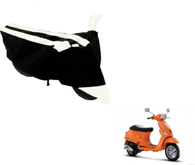 NIKS Two Wheeler Cover for Universal For Bike(Vespa SXL, Black, White)