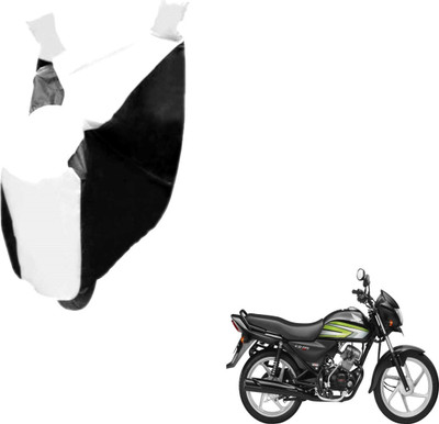 Auto Hub Two Wheeler Cover for Honda(CD 110 Dream, Black, White)