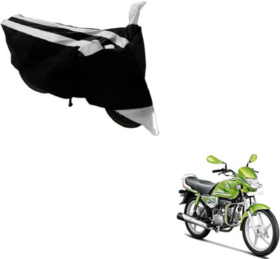 Flipkart SmartBuy Two Wheeler Cover for Hero(HF Deluxe, Black, Silver)
