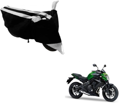 Flipkart SmartBuy Two Wheeler Cover for Kawasaki(Z250, Black, Silver)