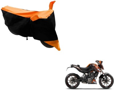 Flipkart SmartBuy Two Wheeler Cover for KTM(Duke 200, Black, Orange)