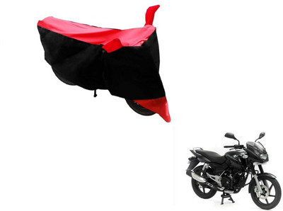 MOCKHE Two Wheeler Cover for Bajaj(Pulsar 150, Black, Red)