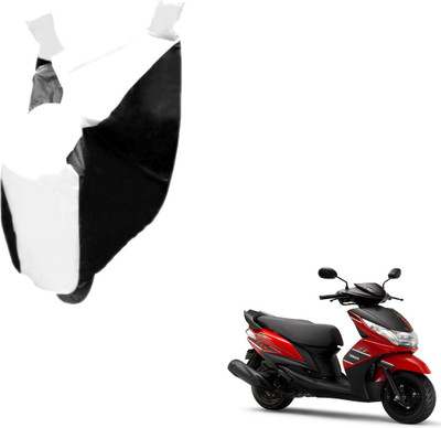 NIKS Two Wheeler Cover for Yamaha(Ray Z, Black, White)