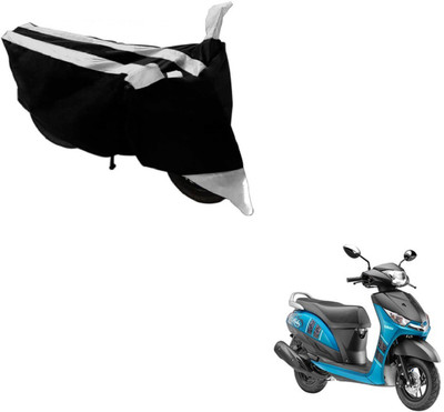 NIKS Two Wheeler Cover for Yamaha(Alpha, Black, Silver)