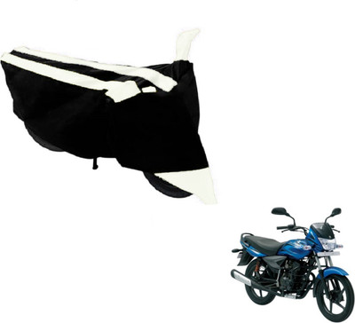 MOCKHE Two Wheeler Cover for Bajaj(Platina, Black, White)