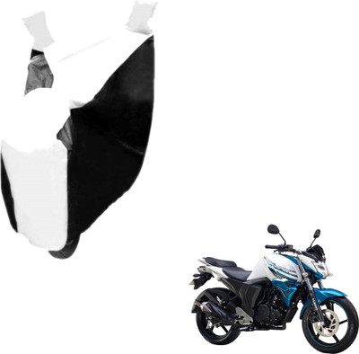 Auto Hub Two Wheeler Cover for Yamaha(FZ-S, Black, White)