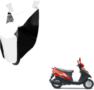 Auto Hub Two Wheeler Cover for Mahindra(Flyte, Black, White)