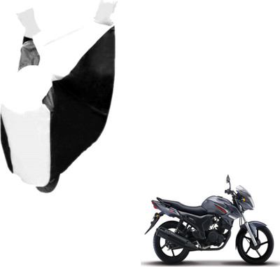 MOCKHE Two Wheeler Cover for Yamaha(SZ-S, Black, White)