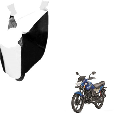 Auto Hub Two Wheeler Cover for Honda(CB Shine, Black, White)