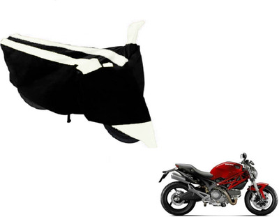 Flipkart SmartBuy Two Wheeler Cover for Ducati(Monster 795, Black, White)