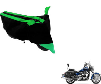 MOCKHE Two Wheeler Cover for Triumph(Black, Green)