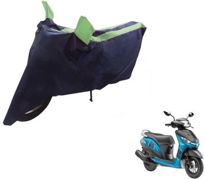 Auto Hub Two Wheeler Cover for Yamaha(Alpha, Black, Green)