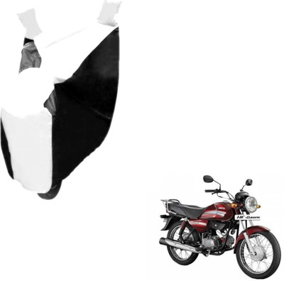 MOCKHE Two Wheeler Cover for Hero(HF Dawn, Black, White)
