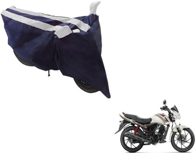 NIKS Two Wheeler Cover for Suzuki(Sling Shot Plus, Black, Silver)