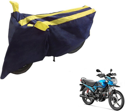 Auto Hub Two Wheeler Cover for Hero(Passion Pro, Black, Yellow)