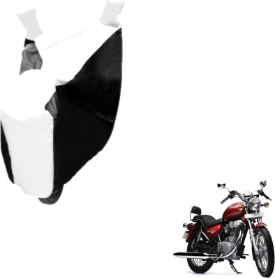 MOCKHE Two Wheeler Cover for Royal Enfield(Thunderbird 500, Black, White)