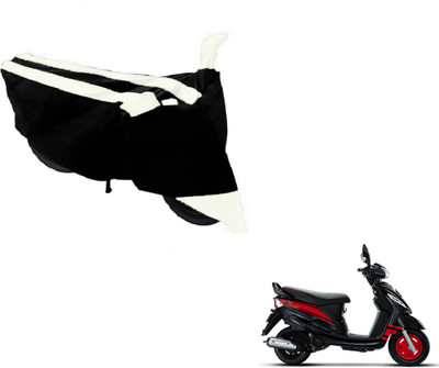 MOCKHE Two Wheeler Cover for Mahindra(Rodeo, Black, White)
